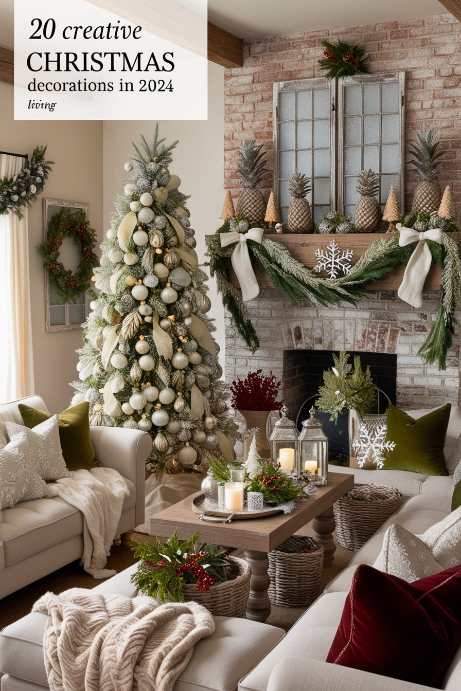 You are currently viewing 20 Creative Farmhouse Christmas Decor Ideas You’ll Love in 2024